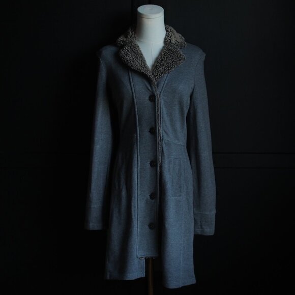 Sandwich | Cotton Knit Button-Up Fall/Spring Coat - Picture 1 of 11